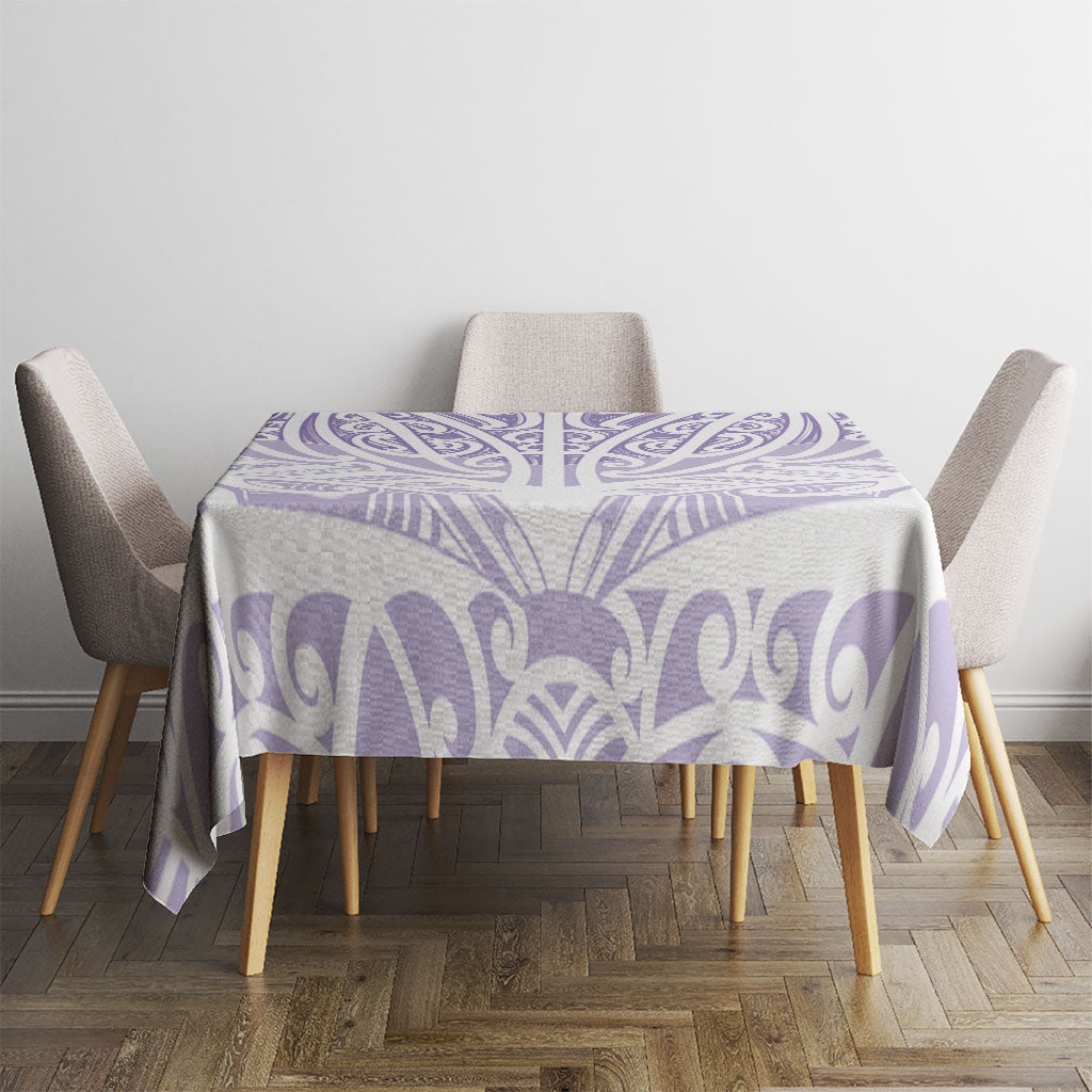 Purple New Zealand Puhoro Maori Tattoo Tablecloth