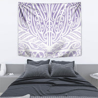 Purple New Zealand Puhoro Maori Tattoo Tapestry