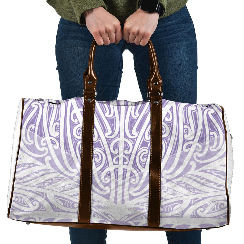 Purple New Zealand Puhoro Maori Tattoo Travel Bag
