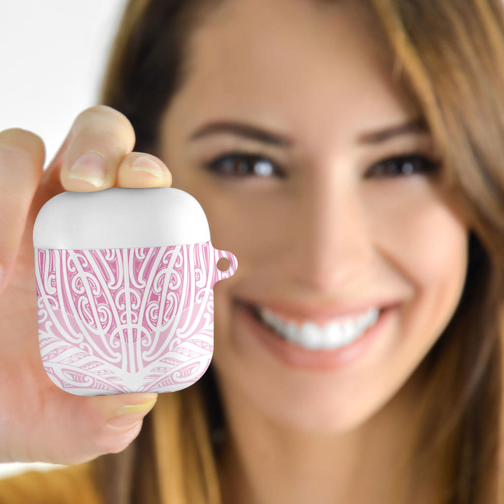 Pink New Zealand Puhoro Maori Tattoo AirPods Case