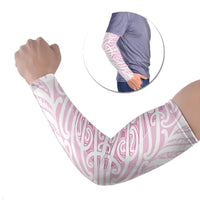 Pink New Zealand Puhoro Maori Tattoo Arm Sleeves
