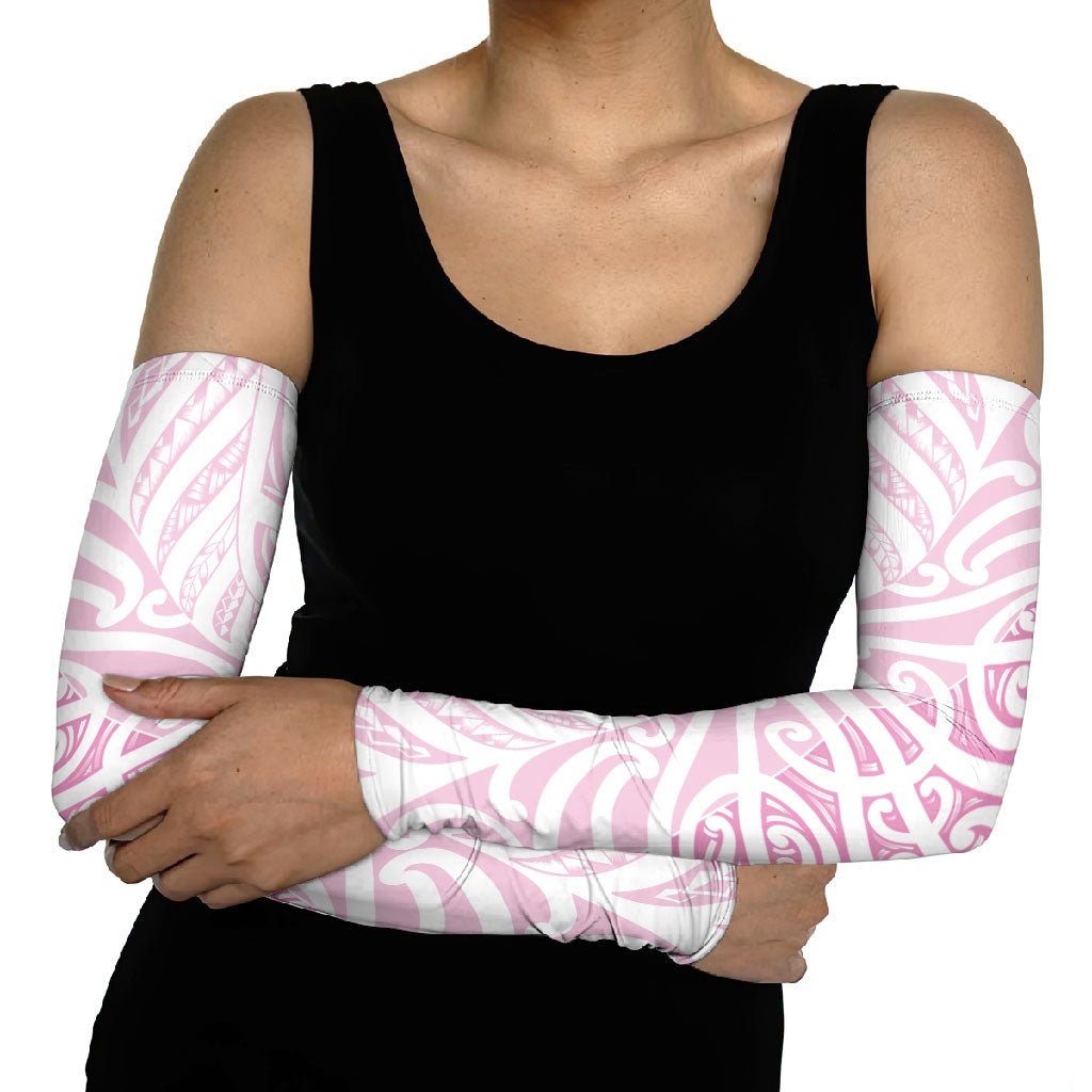 Pink New Zealand Puhoro Maori Tattoo Arm Sleeves