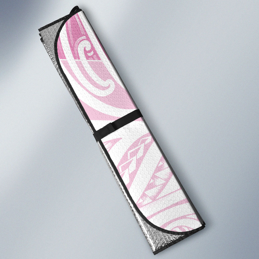 Pink New Zealand Puhoro Maori Tattoo Auto Sun Shade