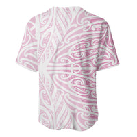 Pink New Zealand Puhoro Maori Tattoo Baseball Jersey