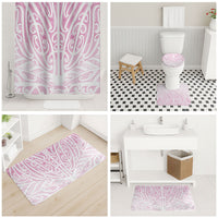 Pink New Zealand Puhoro Maori Tattoo Bathroom Set