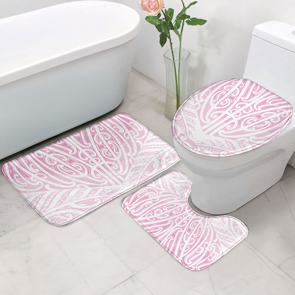 Pink New Zealand Puhoro Maori Tattoo Bathroom Set