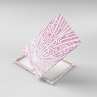 Pink New Zealand Puhoro Maori Tattoo Canvas Wall Art