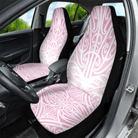 Pink New Zealand Puhoro Maori Tattoo Car Seat Cover