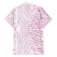 Pink New Zealand Puhoro Maori Tattoo Hawaiian Shirt