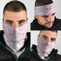Pink New Zealand Puhoro Maori Tattoo Neck Gaiter