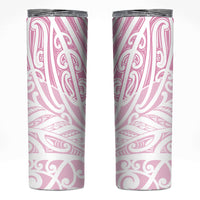 Pink New Zealand Puhoro Maori Tattoo Skinny Tumbler