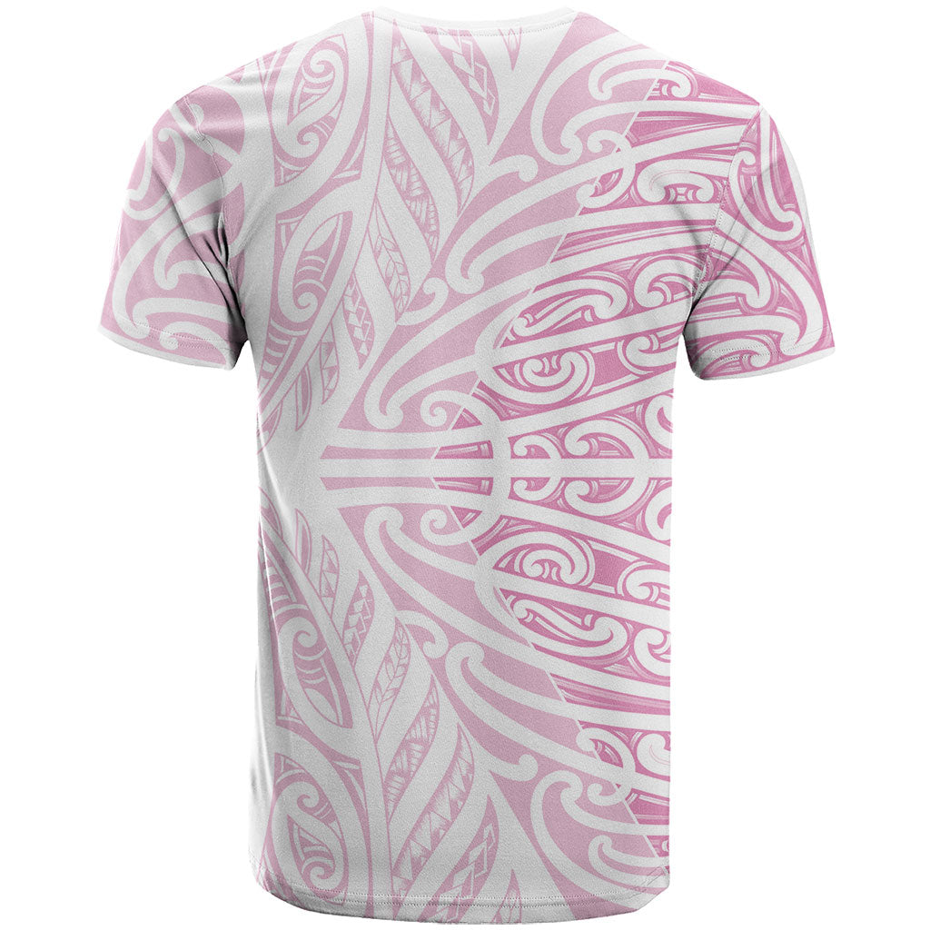 Pink New Zealand Puhoro Maori Tattoo T Shirt