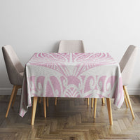 Pink New Zealand Puhoro Maori Tattoo Tablecloth
