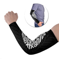 Black New Zealand Puhoro Maori Tattoo Arm Sleeves