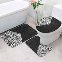 Black New Zealand Puhoro Maori Tattoo Bathroom Set