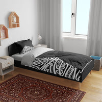 Black New Zealand Puhoro Maori Tattoo Bedding Set