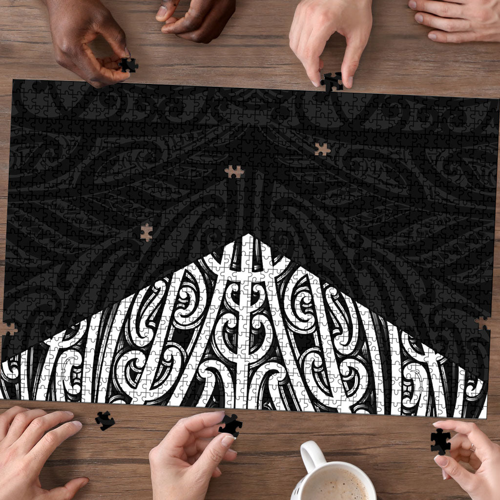 Black New Zealand Puhoro Maori Tattoo Puzzle