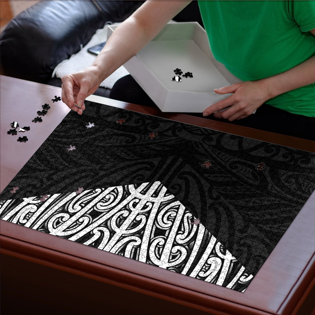 Black New Zealand Puhoro Maori Tattoo Puzzle