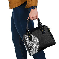 Black New Zealand Puhoro Maori Tattoo Shoulder Handbag