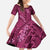 Pink Aloha Hawaii Family Matching Short Sleeve Bodycon Dress and Hawaiian Shirt Hawaiian Kakau Ohia Lehua Lei - Polynesian Pride