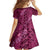 Pink Aloha Hawaii Family Matching Short Sleeve Bodycon Dress and Hawaiian Shirt Hawaiian Kakau Ohia Lehua Lei - Polynesian Pride