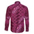 Pink Aloha Hawaii Family Matching Short Sleeve Bodycon Dress and Hawaiian Shirt Hawaiian Kakau Ohia Lehua Lei - Polynesian Pride