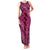 Pink Aloha Hawaii Family Matching Tank Maxi Dress and Hawaiian Shirt Hawaiian Kakau Ohia Lehua Lei - Polynesian Pride