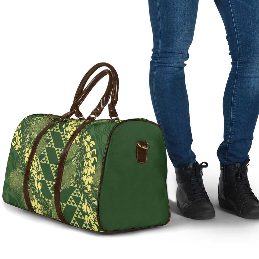 Green Aloha Hawaii Travel Bag Hawaiian Kakau Ohia Lehua Lei - Polynesian Pride