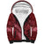 Maroon Aloha Hawaii Sherpa Hoodie Hawaiian Kakau Ohia Lehua Lei - Polynesian Pride
