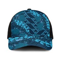 Naval Night Aloha Hawaii Baseball Net Cap Hawaiian Kakau Ohia Lehua Lei - Polynesian Pride