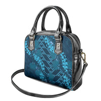 Naval Night Aloha Hawaii Shoulder Handbag Hawaiian Kakau Ohia Lehua Lei LT14 - Polynesian Pride