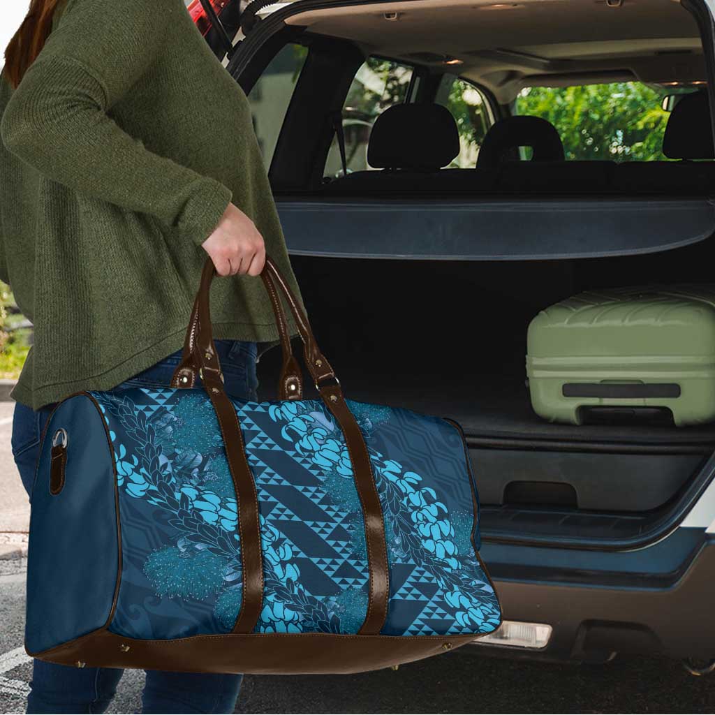 Naval Night Aloha Hawaii Travel Bag Hawaiian Kakau Ohia Lehua Lei - Polynesian Pride