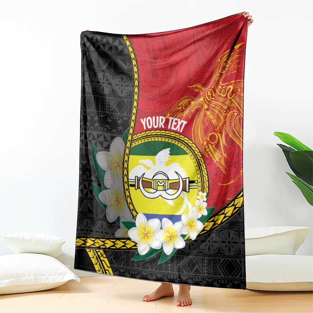 Personalised PNG Morobe Provins Blanket Papua New Guinea Plumeria Melanesian Pattern LT14 - Polynesian Pride