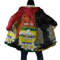 Personalised PNG Morobe Provins Cloak Papua New Guinea Plumeria Melanesian Pattern LT14 - Polynesian Pride