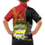 Personalised PNG Morobe Provins Family Matching Off Shoulder Maxi Dress and Hawaiian Shirt Papua New Guinea Plumeria Melanesian Pattern - Polynesian Pride