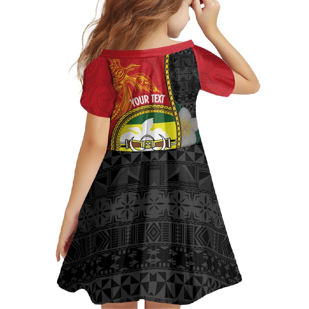 Personalised PNG Morobe Provins Family Matching Off Shoulder Maxi Dress and Hawaiian Shirt Papua New Guinea Plumeria Melanesian Pattern LT14 - Polynesian Pride