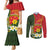 Personalised PNG Isten Hailans Provins Couples Matching Mermaid Dress and Long Sleeve Button Shirt Papua New Guinea Plumeria Melanesian Pattern - Polynesian Pride