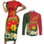 Personalised PNG Isten Hailans Provins Couples Matching Short Sleeve Bodycon Dress and Long Sleeve Button Shirt Papua New Guinea Plumeria Melanesian Pattern - Polynesian Pride