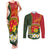 Personalised PNG Isten Hailans Provins Couples Matching Tank Maxi Dress and Long Sleeve Button Shirt Papua New Guinea Plumeria Melanesian Pattern - Polynesian Pride