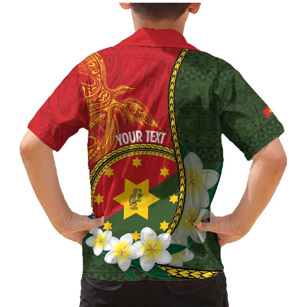 Personalised PNG Isten Hailans Provins Family Matching Mermaid Dress and Hawaiian Shirt Papua New Guinea Plumeria Melanesian Pattern LT14 - Polynesian Pride