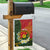 Personalised PNG Isten Hailans Provins Garden Flag Papua New Guinea Plumeria Melanesian Pattern - Polynesian Pride