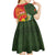 Personalised PNG Isten Hailans Provins Kid Short Sleeve Dress Papua New Guinea Plumeria Melanesian Pattern - Polynesian Pride