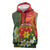 Personalised PNG Isten Hailans Provins Sleeveless Zip Hoodie Papua New Guinea Plumeria Melanesian Pattern - Polynesian Pride