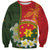 Personalised PNG Isten Hailans Provins Sweatshirt Papua New Guinea Plumeria Melanesian Pattern - Polynesian Pride