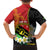 Personalised PNG Sauten Hailans Family Matching Off The Shoulder Long Sleeve Dress and Hawaiian Shirt Papua New Guinea Plumeria Melanesian Pattern - Polynesian Pride
