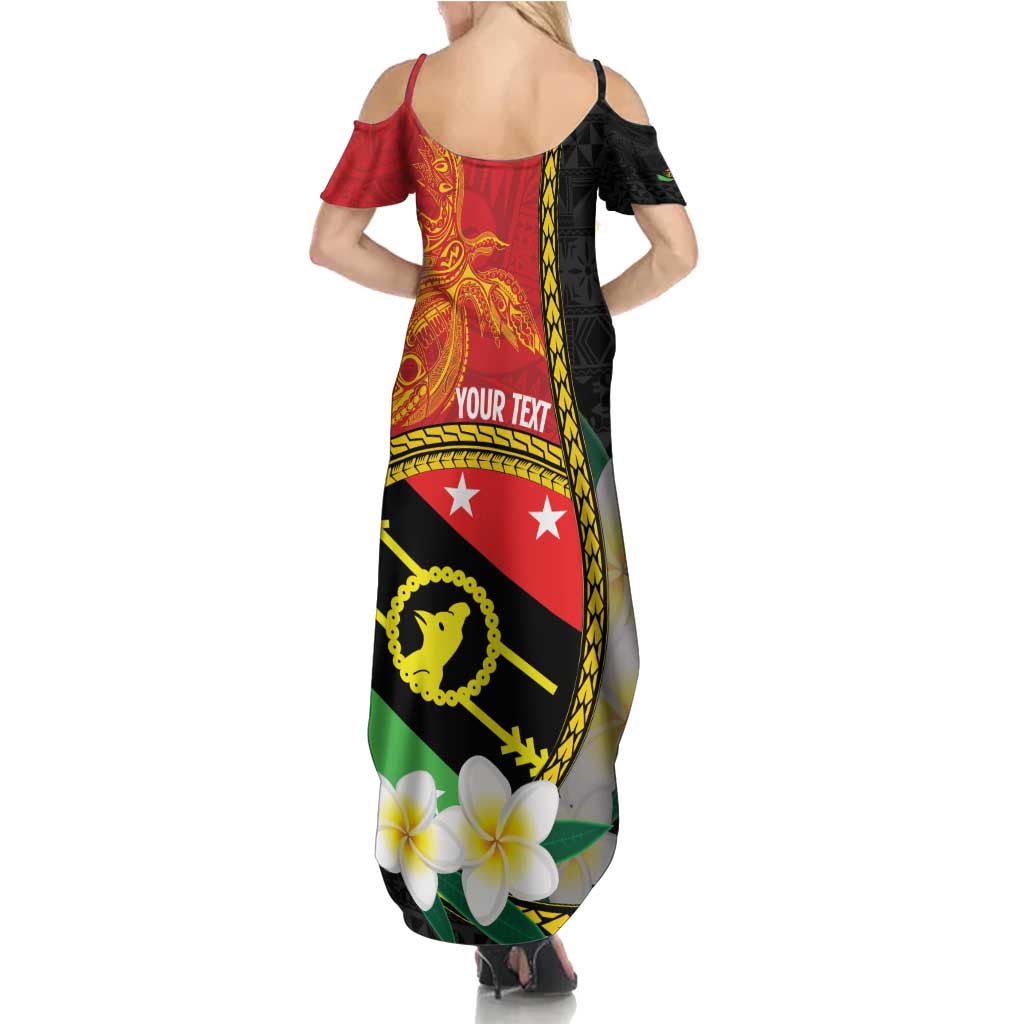 Personalised PNG Sauten Hailans Family Matching Summer Maxi Dress and Hawaiian Shirt Papua New Guinea Plumeria Melanesian Pattern LT14 - Polynesian Pride