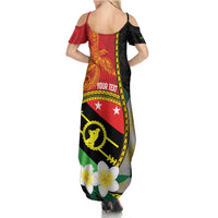 Personalised PNG Sauten Hailans Family Matching Summer Maxi Dress and Hawaiian Shirt Papua New Guinea Plumeria Melanesian Pattern LT14 - Polynesian Pride