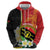 Personalised PNG Sauten Hailans Hoodie Papua New Guinea Plumeria Melanesian Pattern - Polynesian Pride