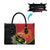 Personalised PNG Sauten Hailans Leather Bag Papua New Guinea Plumeria Melanesian Pattern - Polynesian Pride
