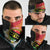 PNG Sauten Hailans Neck Gaiter Papua New Guinea Plumeria Melanesian Pattern LT14
